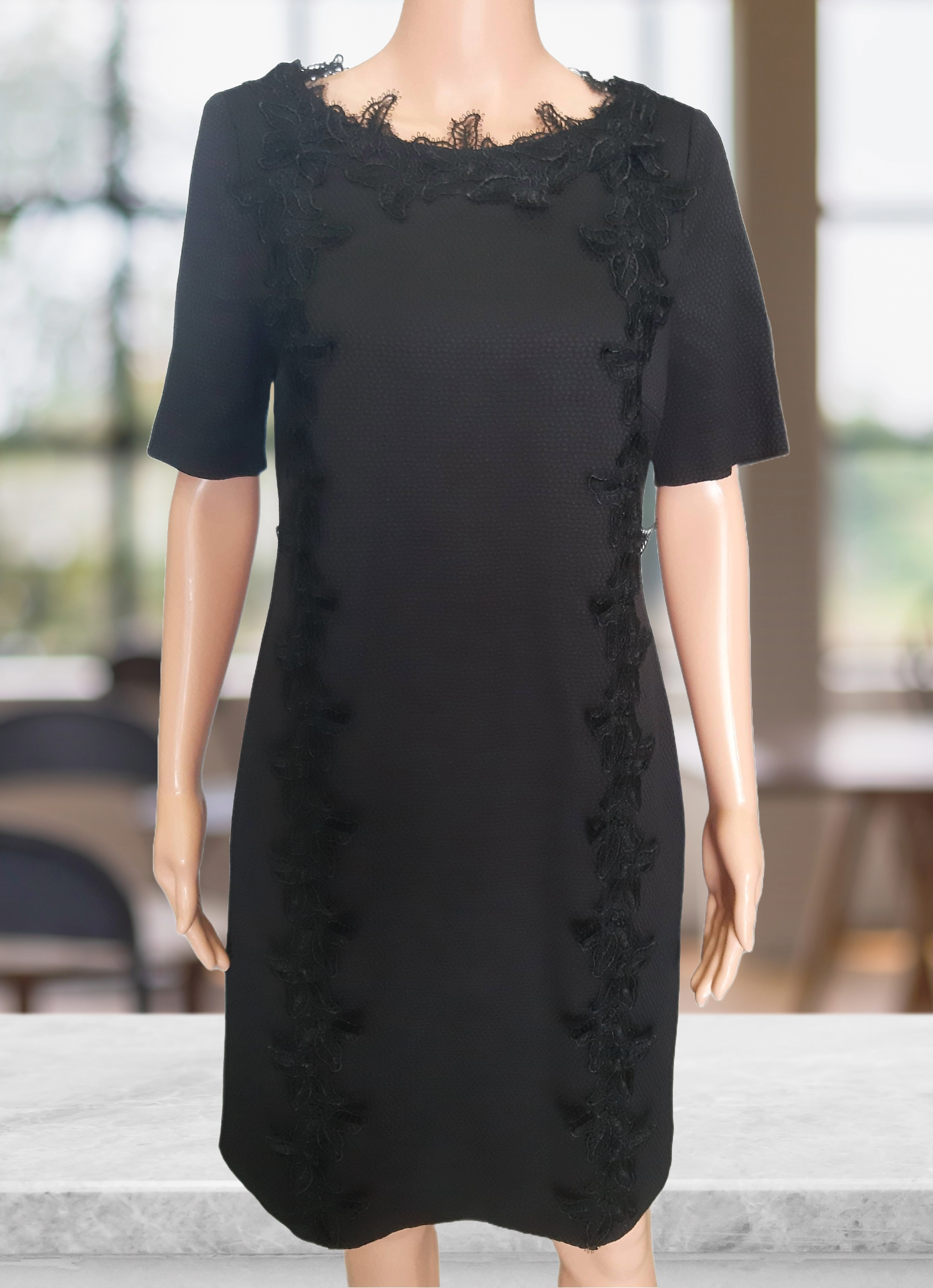 S.Oliver Black Label Elegant lace dress, black