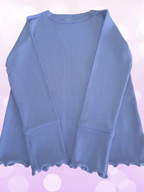 Children's cotton blouse for girls, purple