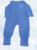 Set of 2 children's long-sleeved T-shirts, blue 