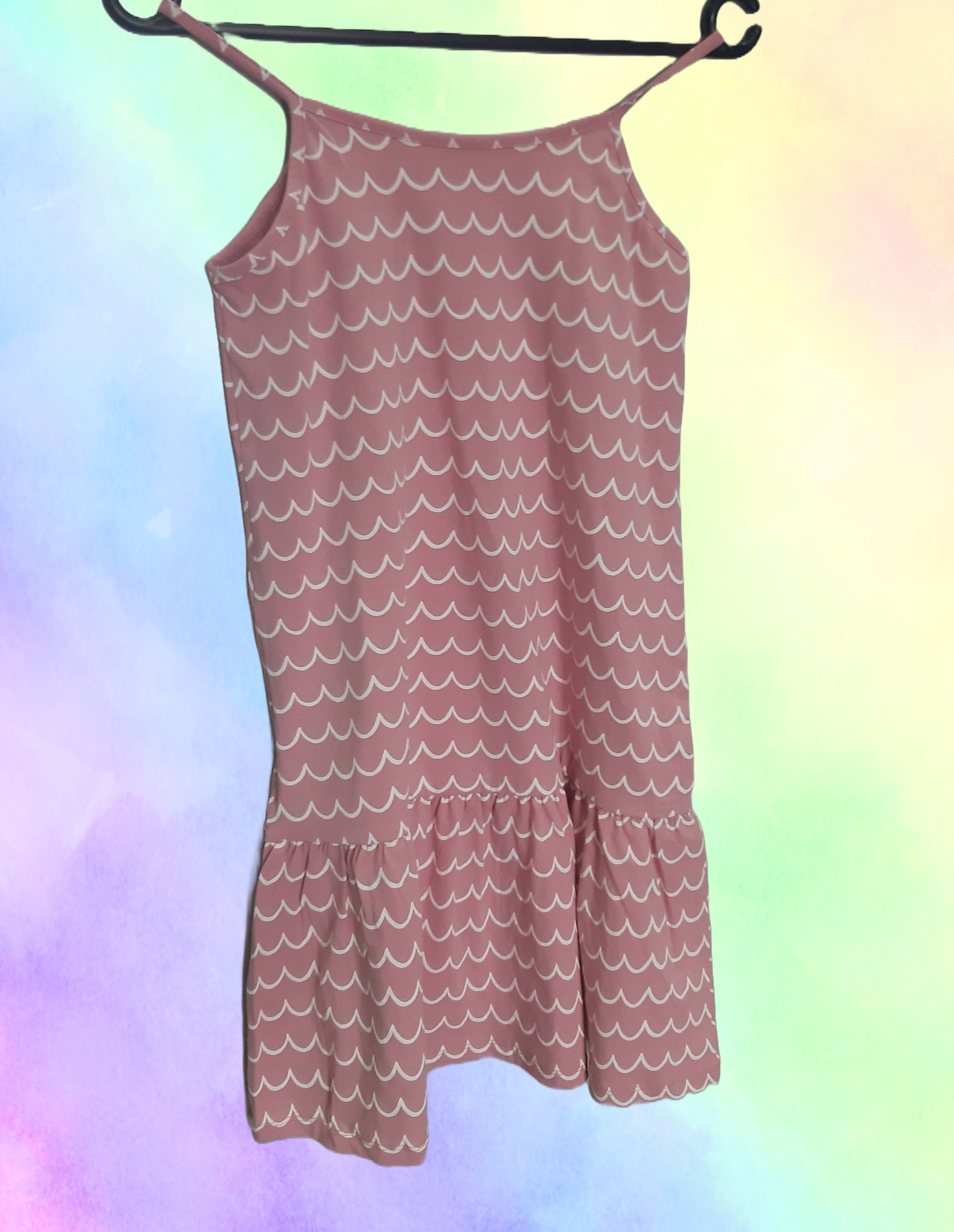 Set of children's cotton dresses, pink 