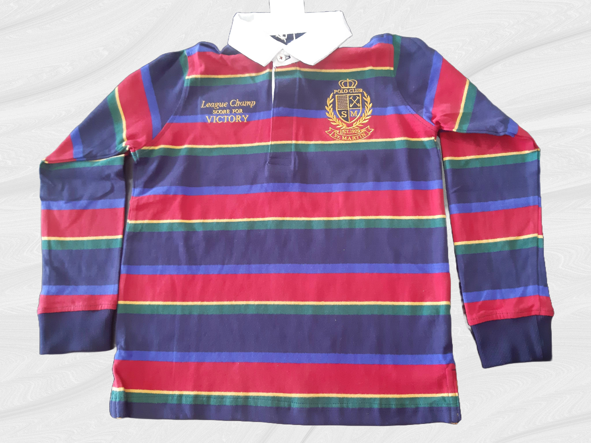 Children's cotton Polo Club blouse, multi-colored