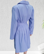 Apart Elegant wrap dress, blue