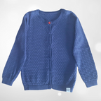 Children's vest with beautiful embroidery, blue 