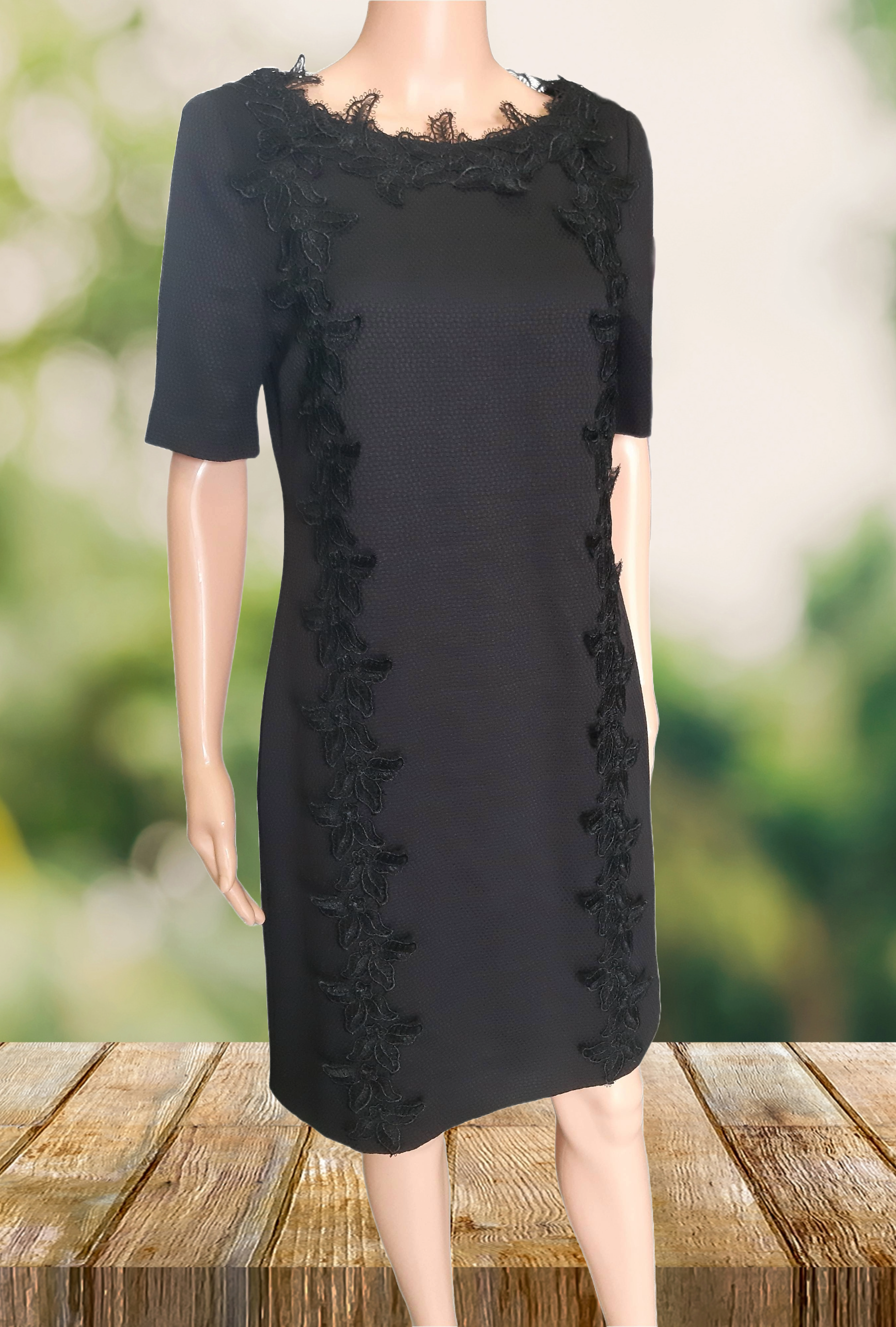 S.Oliver Black Label Elegant lace dress, black