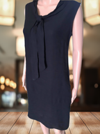 Summer linen dress in black, collection 2025
