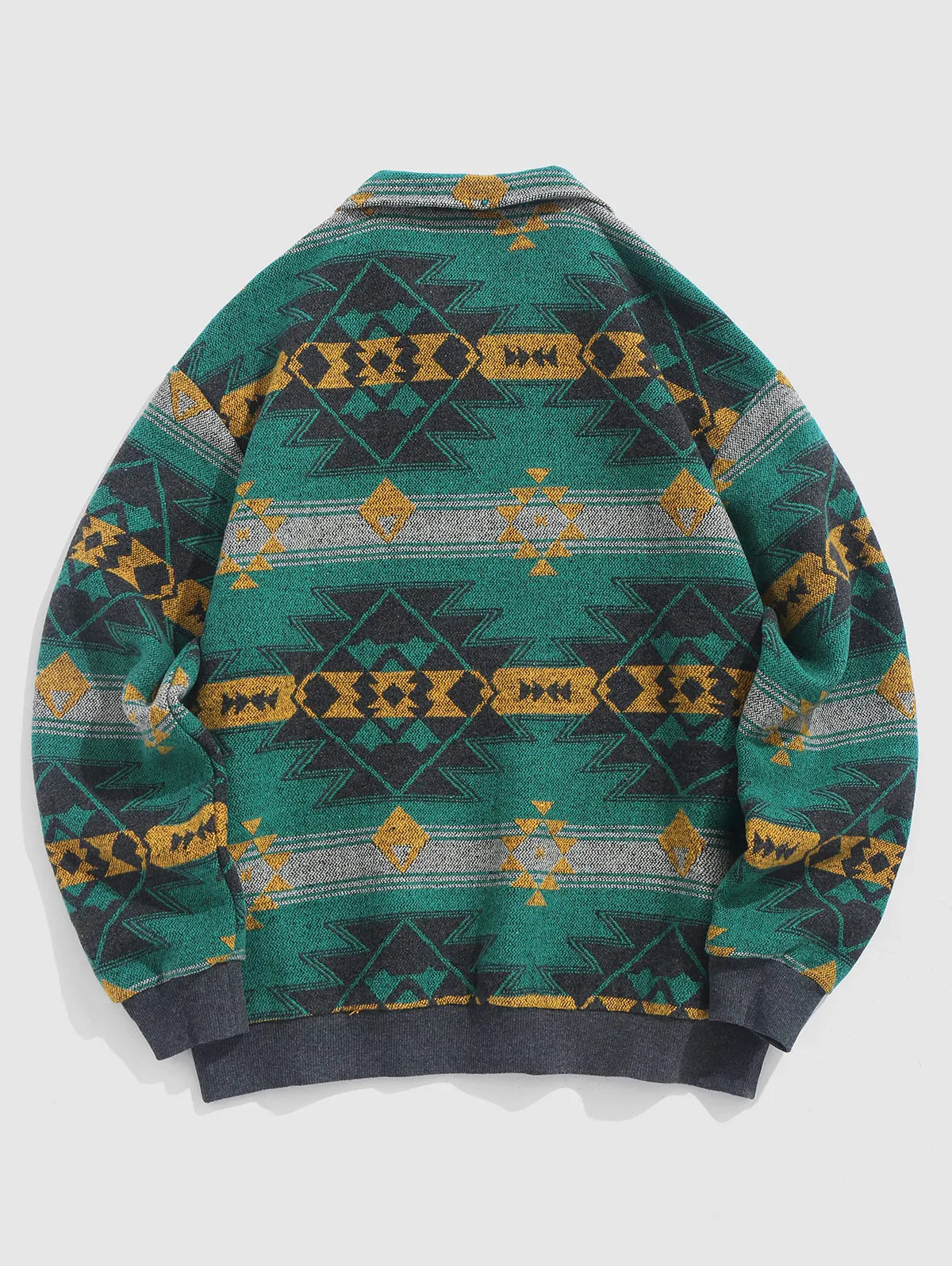 ZAFUL Мъжки зимен пуловер с етно мотиви