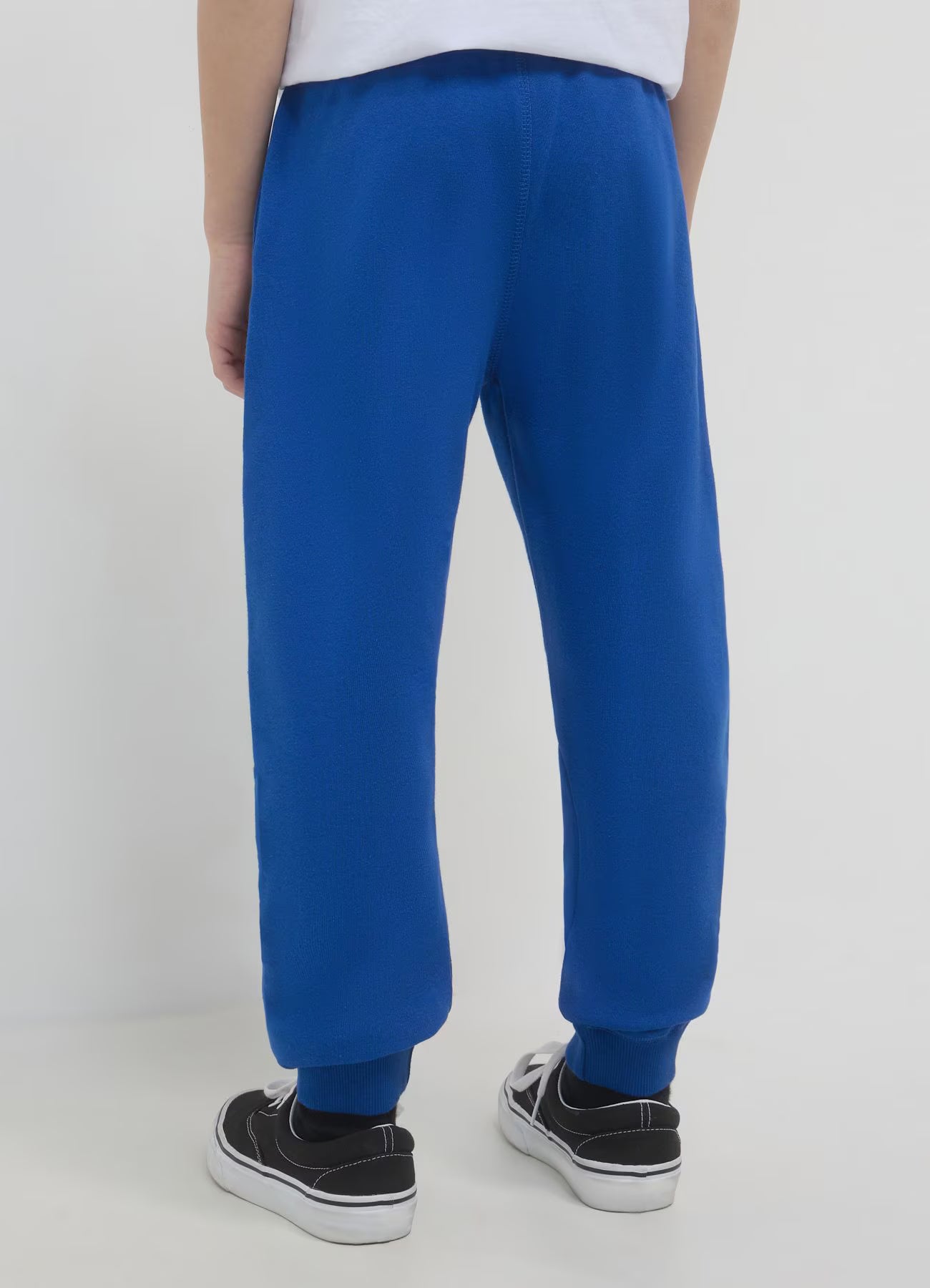 Children's cotton pants for boys, blue 