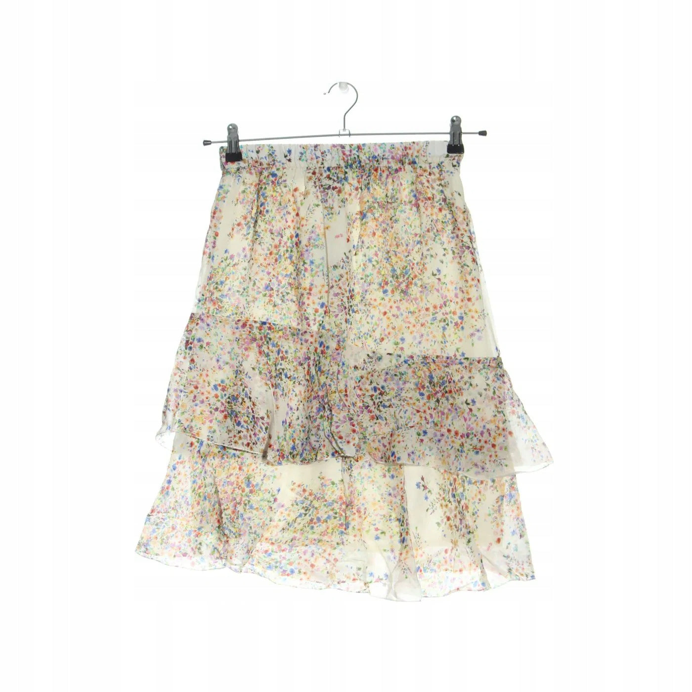 Summer colorful viscose skirt Set - medium length