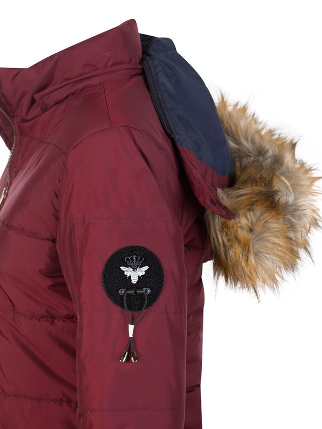 Women's winter quilted jacket SIR RAYMOND TAILOR, burgundy