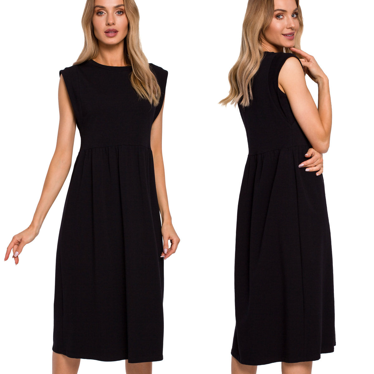Made of Emotion Women's cotton dress, black