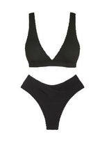 Zaful Swimsuit with embossed structure season 2025, black