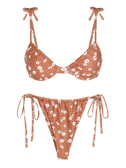 ZAFUL Triangle Swimsuit with Underwire
