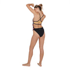 Speedo Women's JungleBeast Placement Ribbonback One Piece Swimsuit