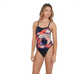 Speedo Women's JungleBeast Placement Ribbonback One Piece Swimsuit