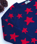 Children's vest with beautiful embroidery, blue 