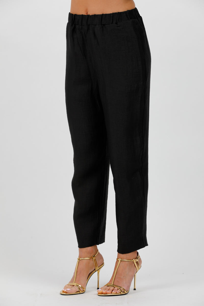 Women's trousers with elastic belt ALPHA STUDIO