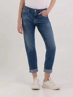 Women's jeans Replay Marty Slim Boyfit, dark blue