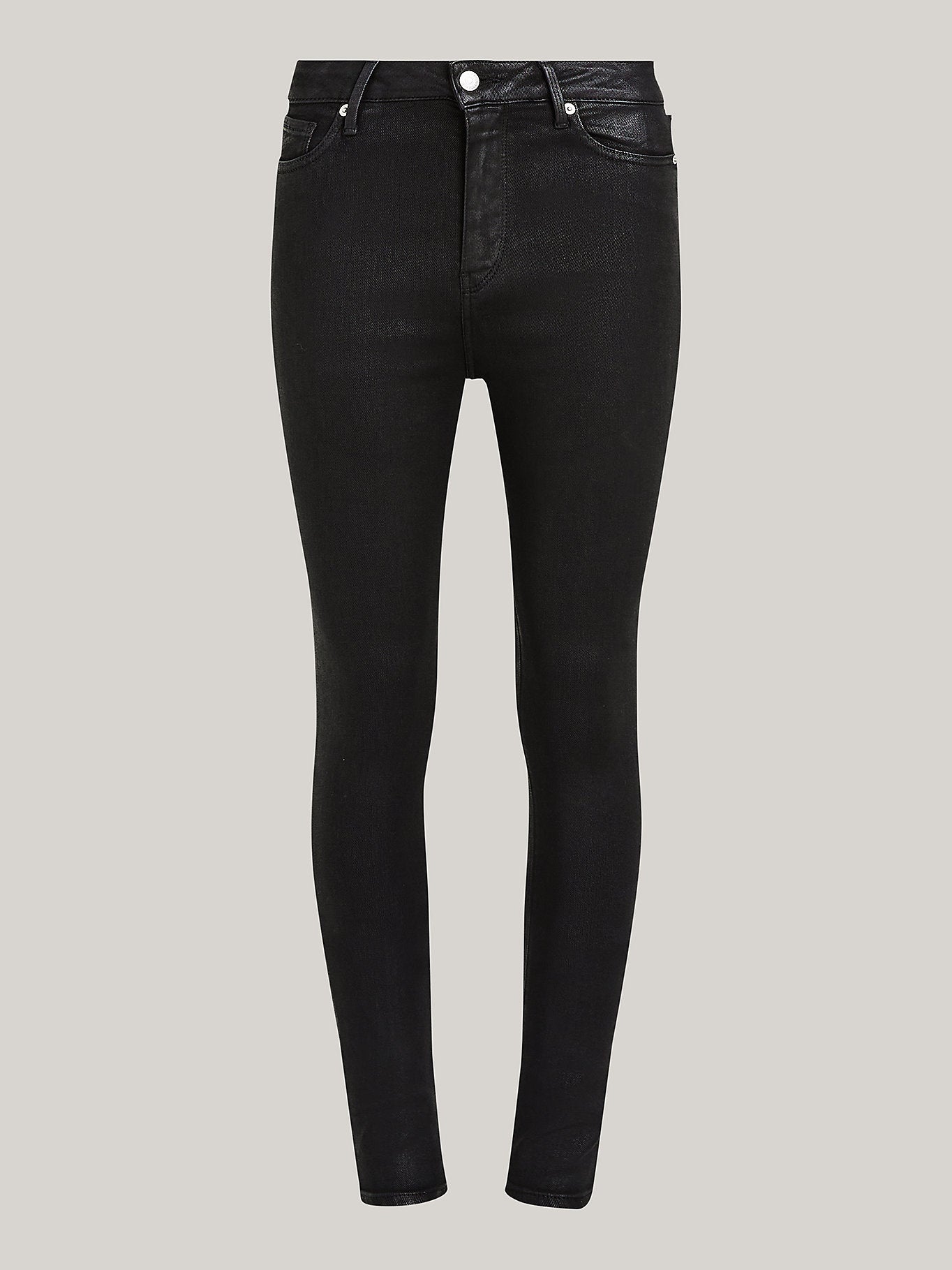 HILFIGER DENIM Women's cotton skinny elastic jeans, black