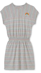 Children's cotton dress, gray 