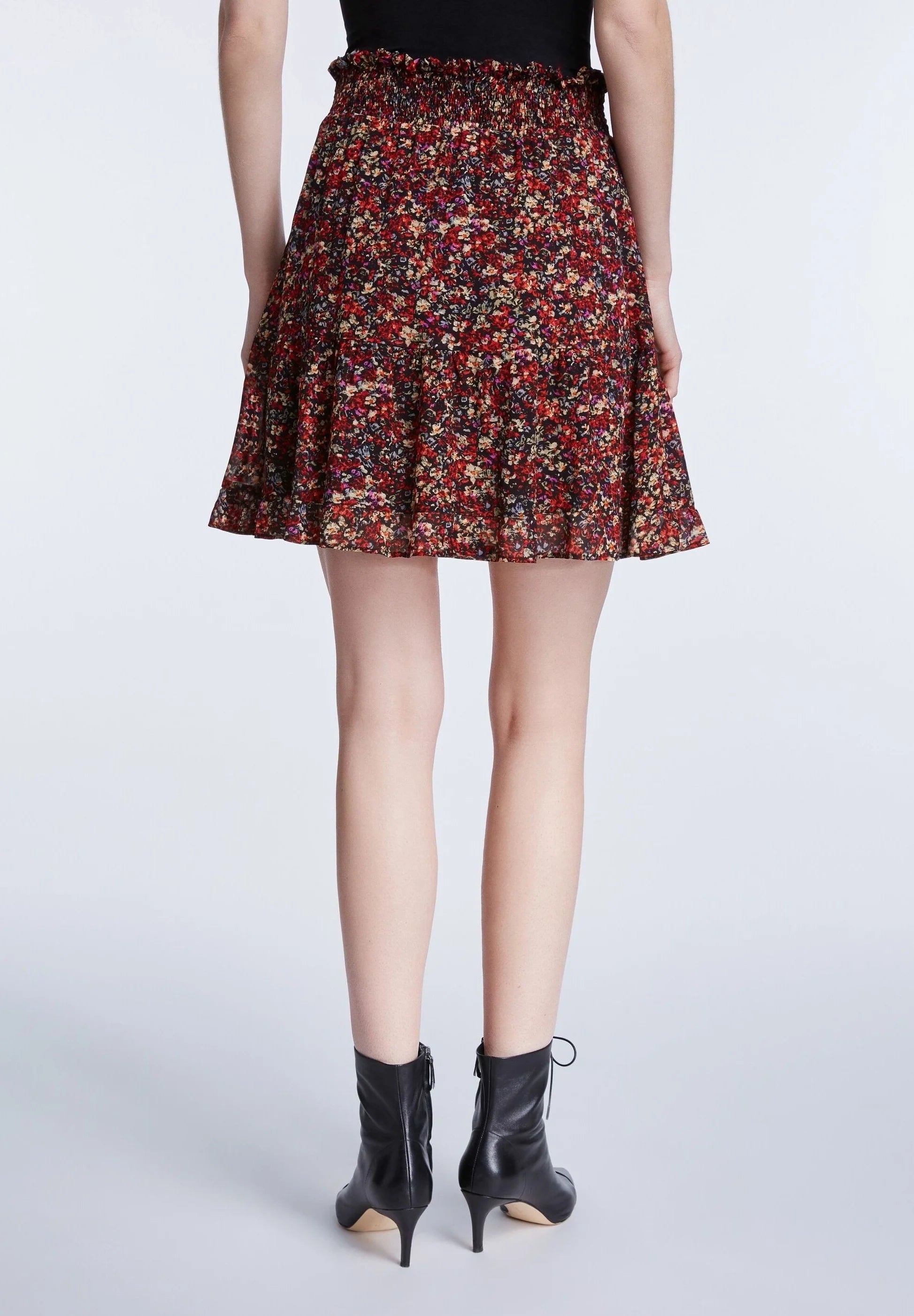 Summer colorful viscose skirt Set
