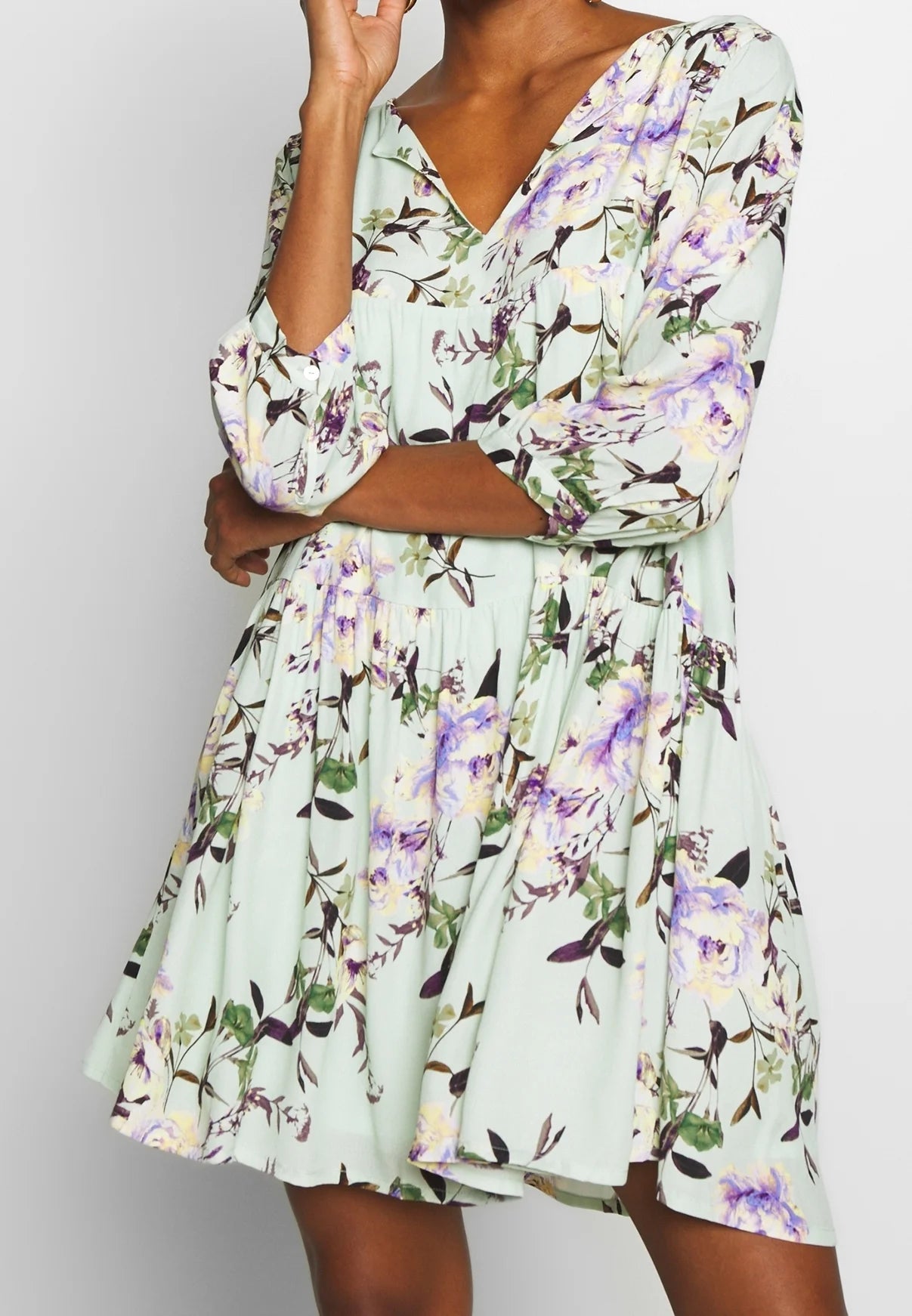 Rich &amp; Royal Women's flared dress, mint floral