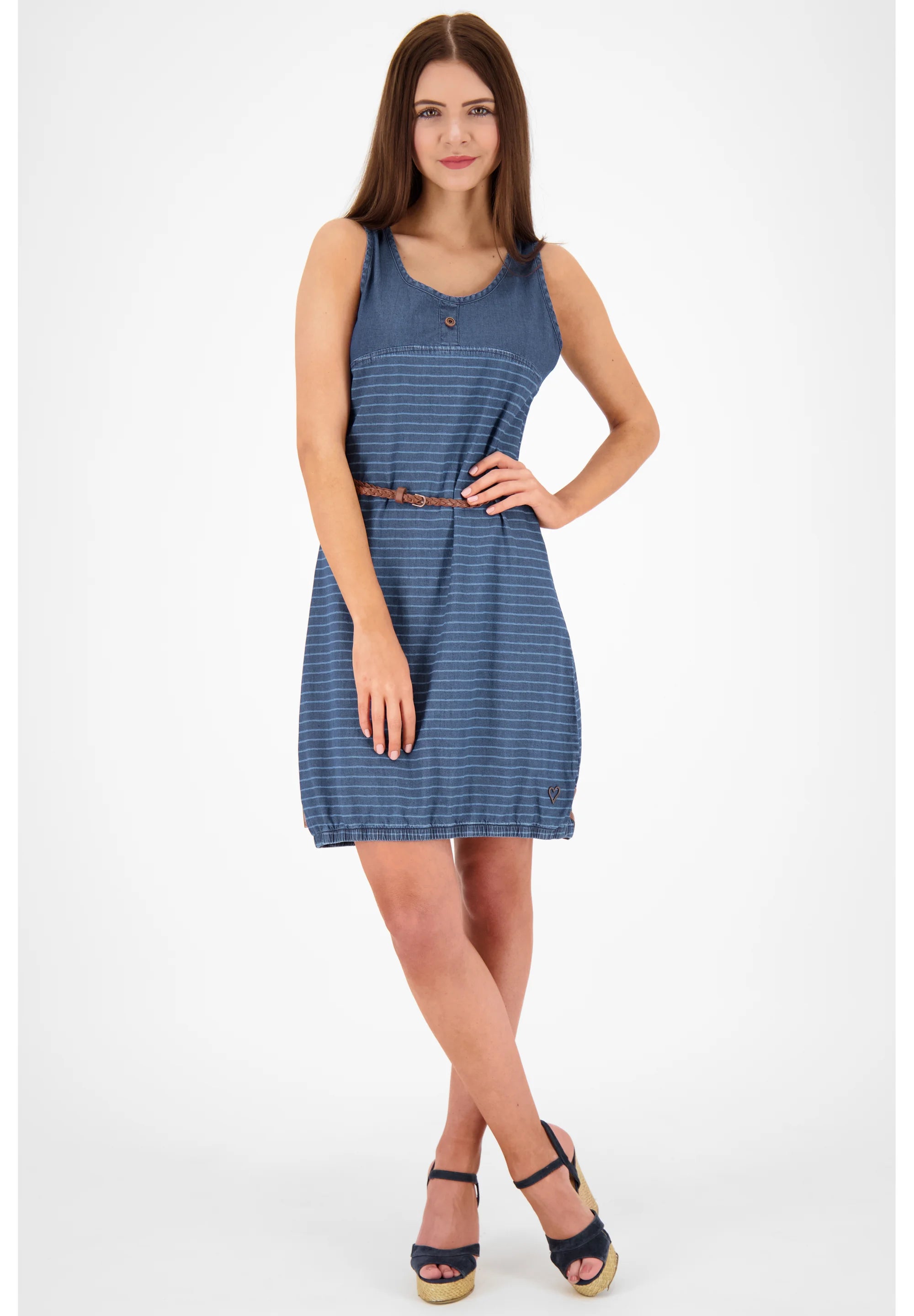 Alife &amp; Kickin Women's cotton denim dress, blue 