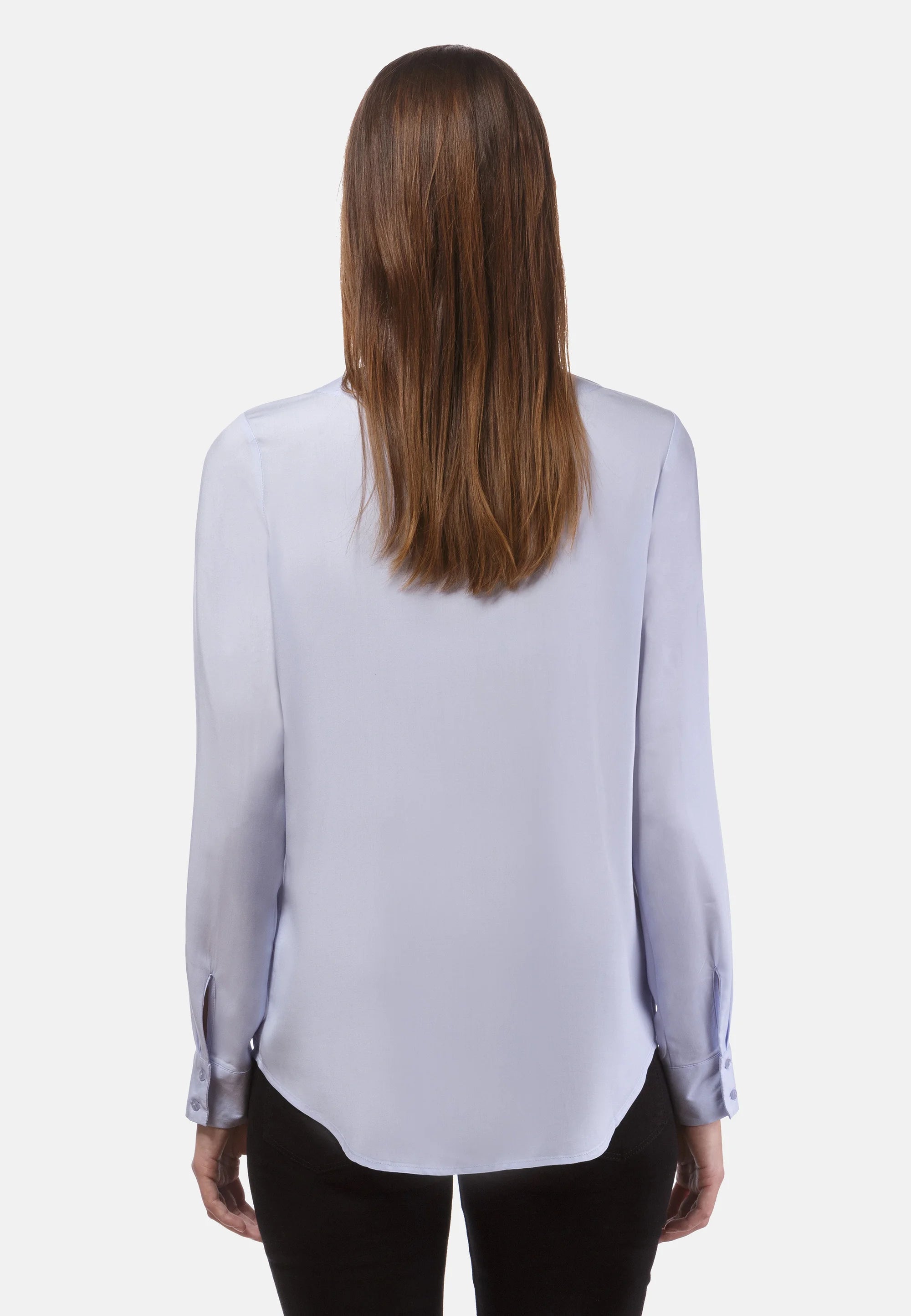 Vincenzo Boretti Women's long-sleeved shirt, blue