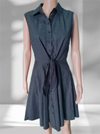 Women's elegant cotton dress Giorgio Di Mare, black