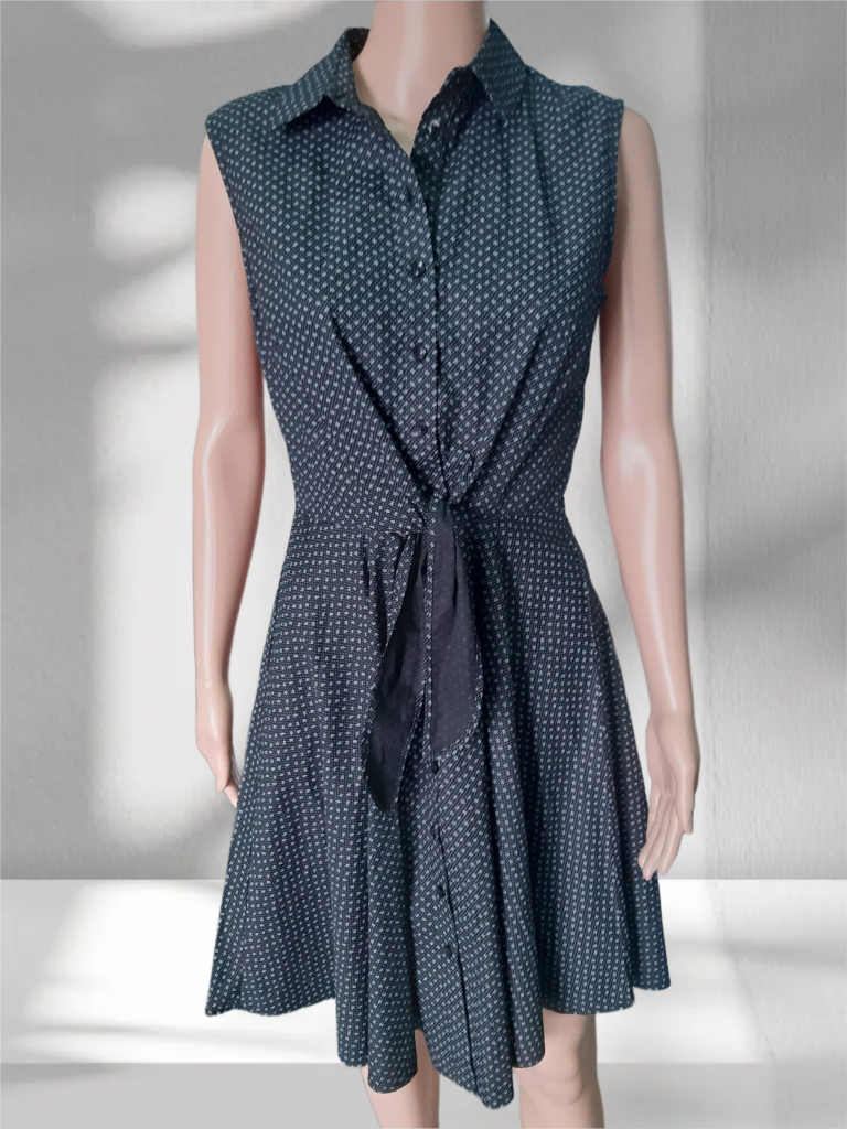 Women's elegant cotton dress Giorgio Di Mare, black