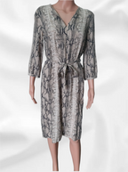 Women's dress Set with "Snakeskin" print