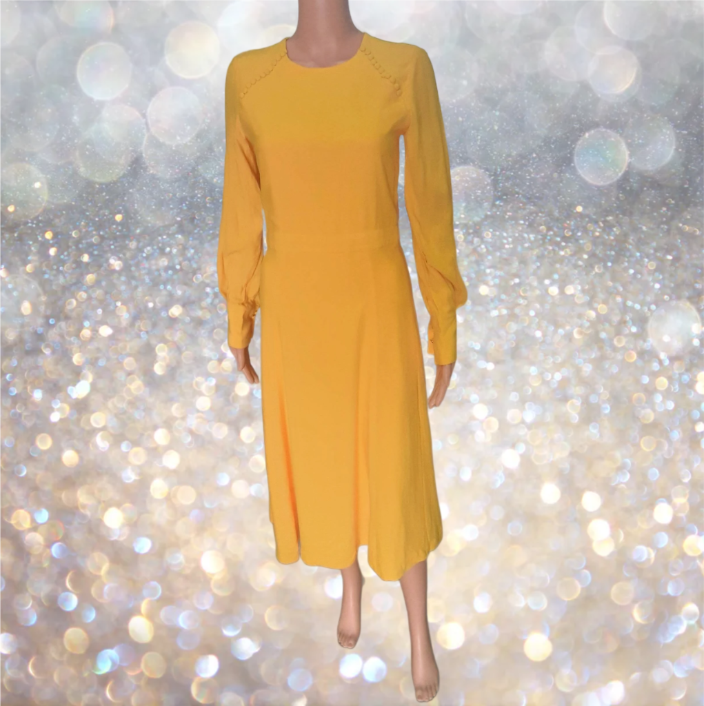 Ivy &amp; Oak Elegant women's dress in yellow 
