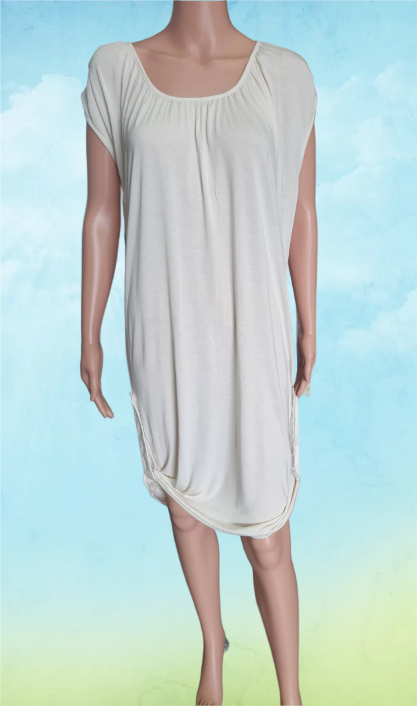 Flip-Flop Sporty-elegant knitted dress, ecru