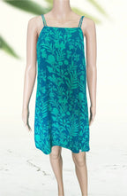 Khujo floral summer dress, blue-green