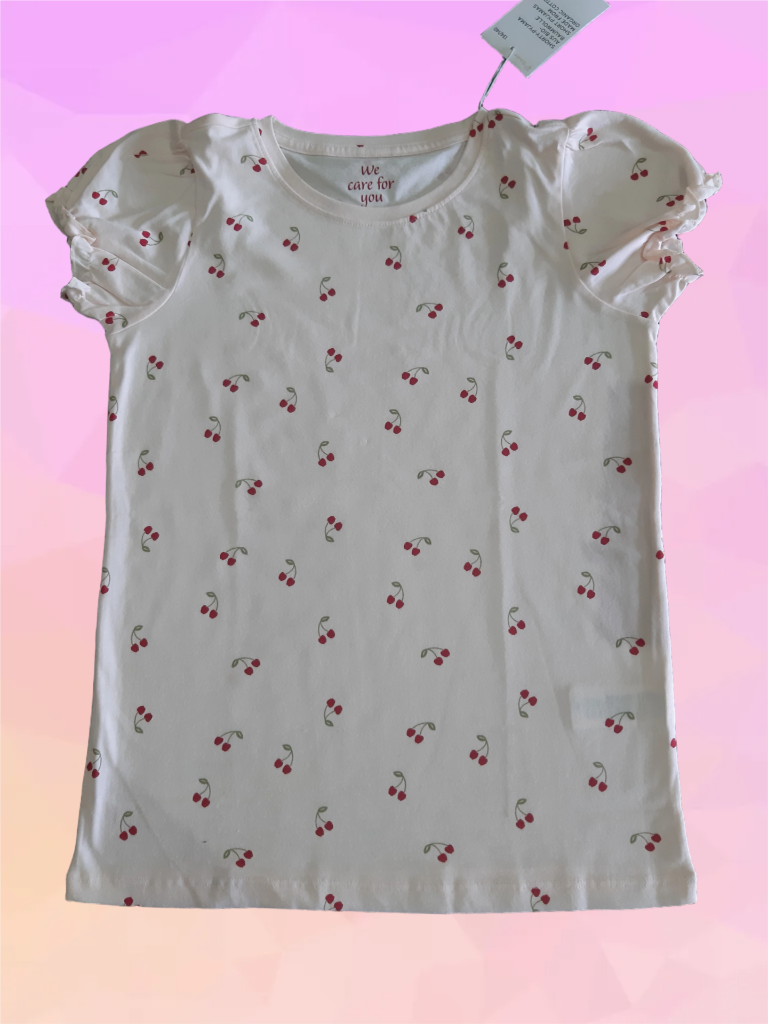 Children's cotton pajamas for girls, pink 