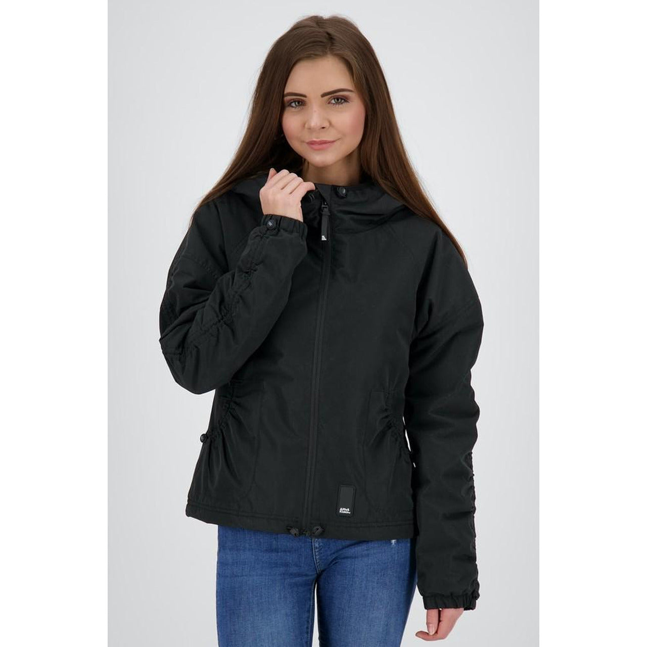 Alife &amp; Kickin Women's waterproof all-season jacket, black