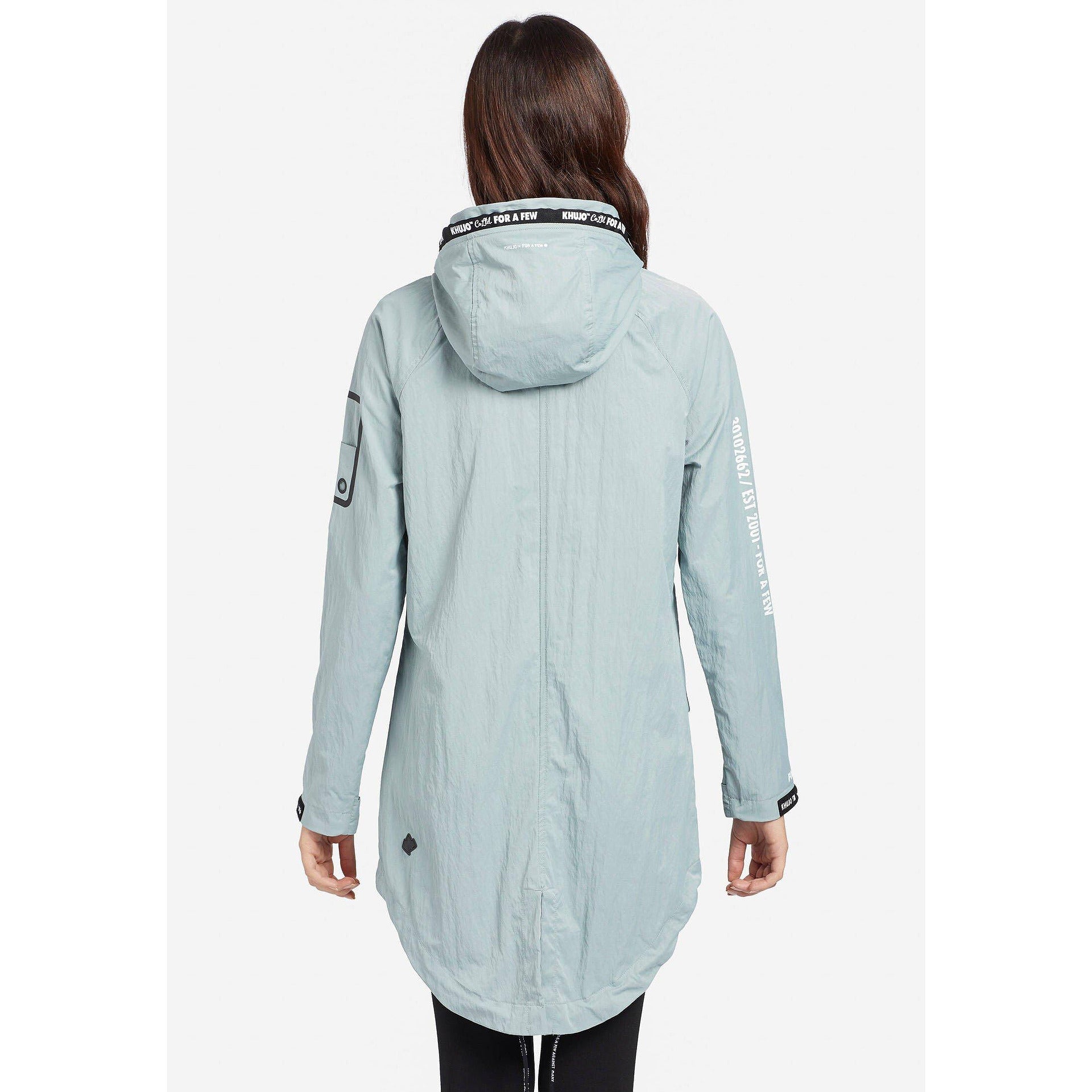 Women's waterproof all-season jacket KHUJO, gray-blue