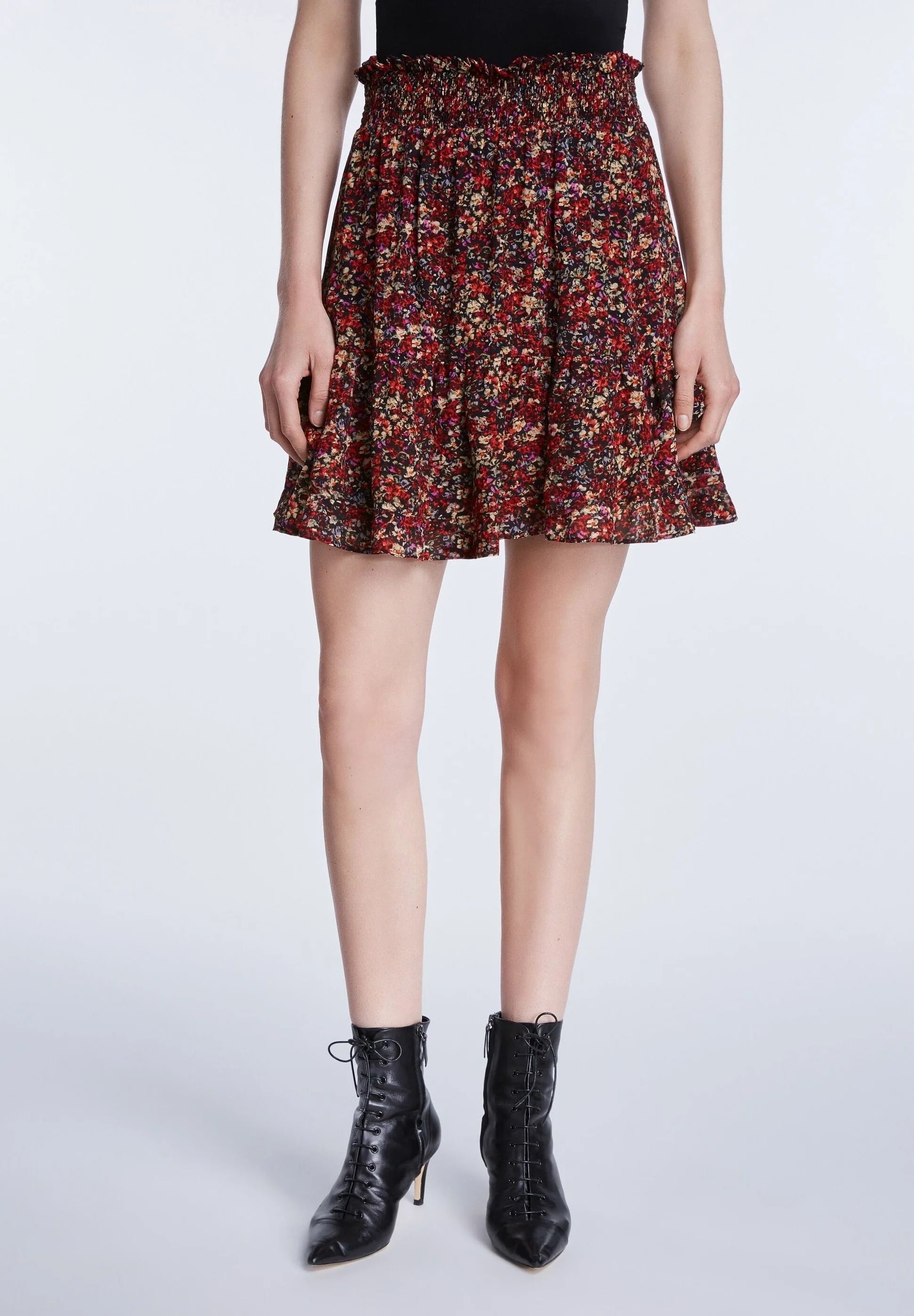 Summer colorful viscose skirt Set