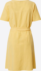 Mavi Jeans Women's linen dress with buttons, vanilla color
