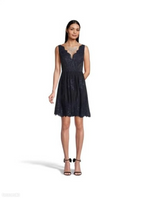 Vera Mont Elegant evening dress with lace, dark blue