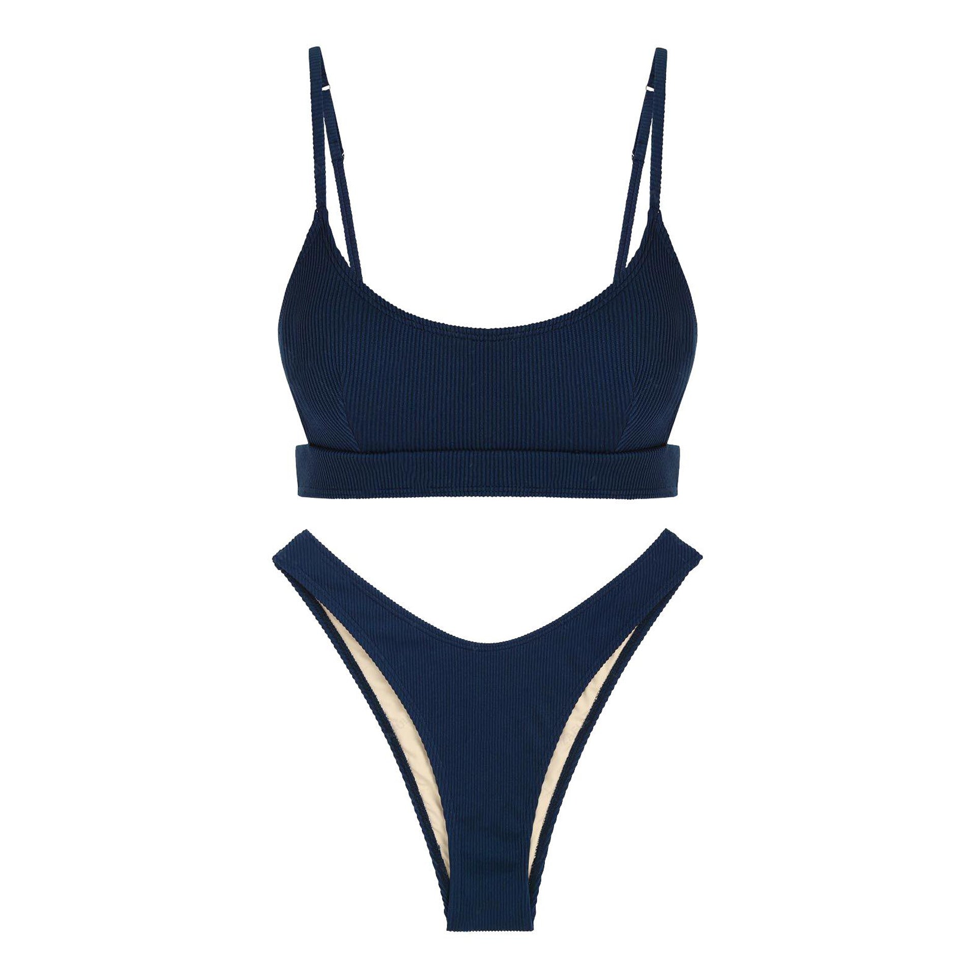 Zaful Two-piece swimsuit with embossed structure, multicolor