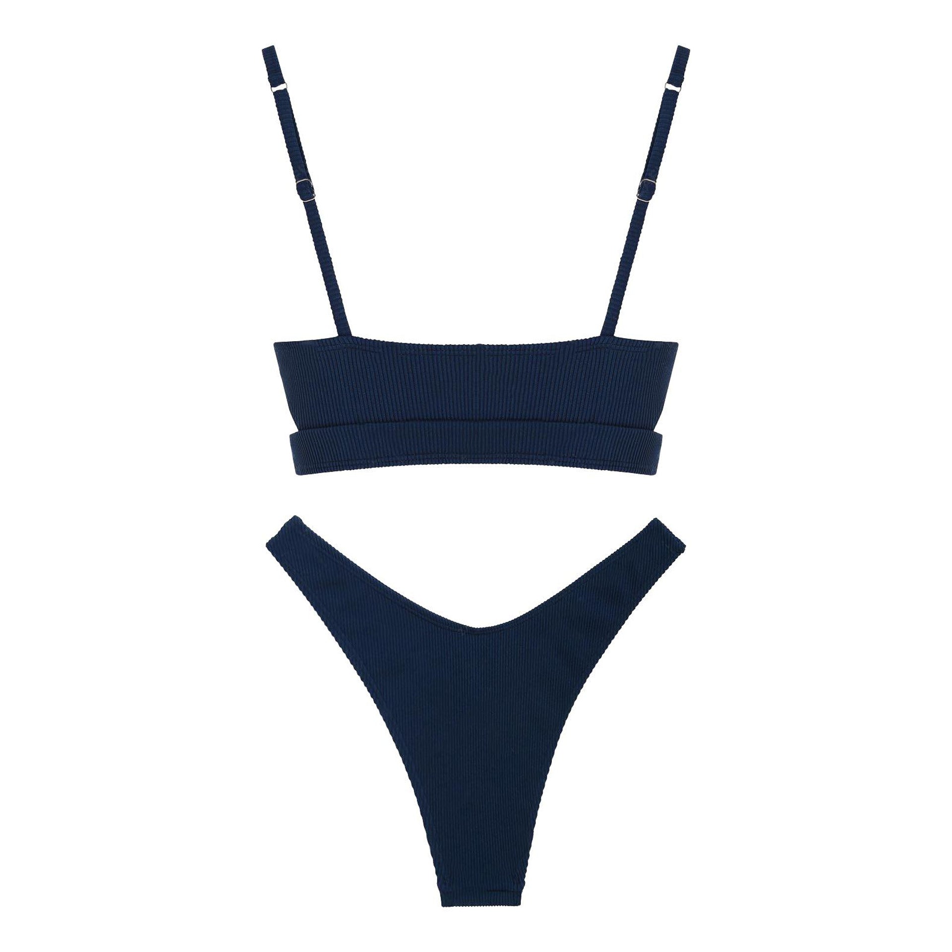 Zaful Two-piece swimsuit with embossed structure, multicolor