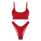 Zaful Two-piece swimsuit with embossed structure, multicolor