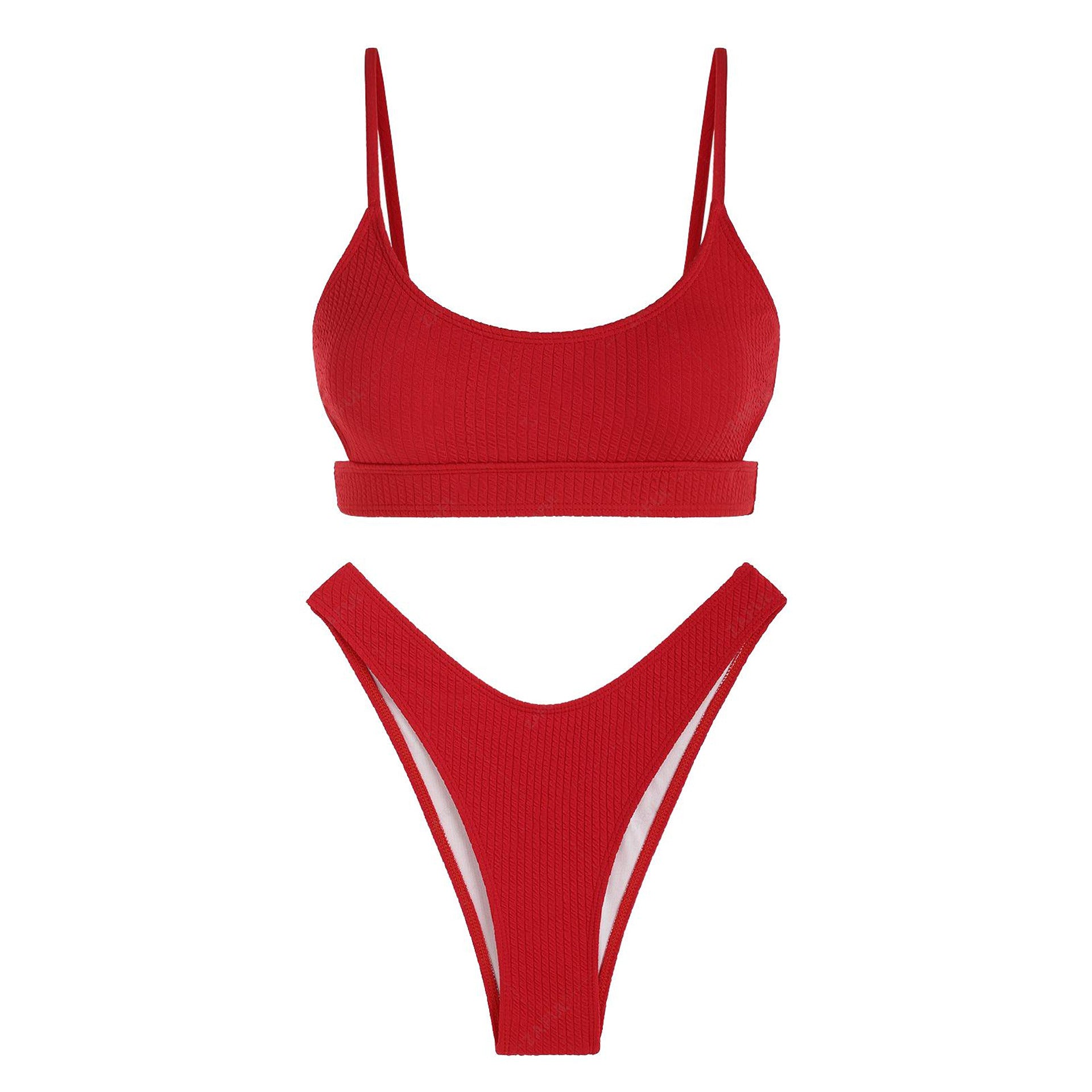 Zaful Two-piece swimsuit with embossed structure, multicolor