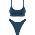 Zaful Two-piece swimsuit with embossed structure, multicolor
