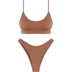 Zaful Two-piece swimsuit with embossed structure, multicolor