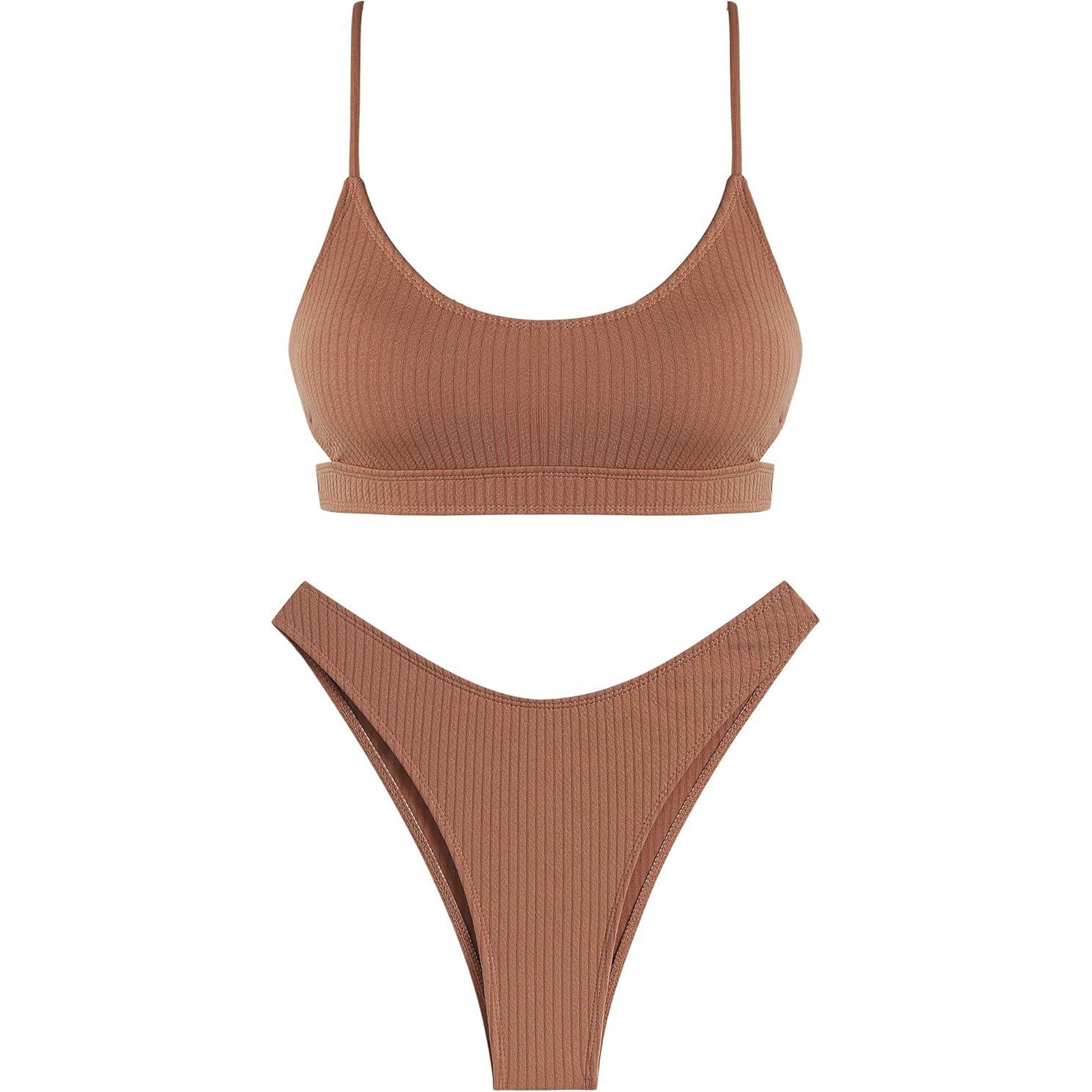 Zaful Two-piece swimsuit with embossed structure, multicolor