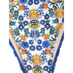 Zaful Embossed Swimsuit with Buckle and Cross Straps