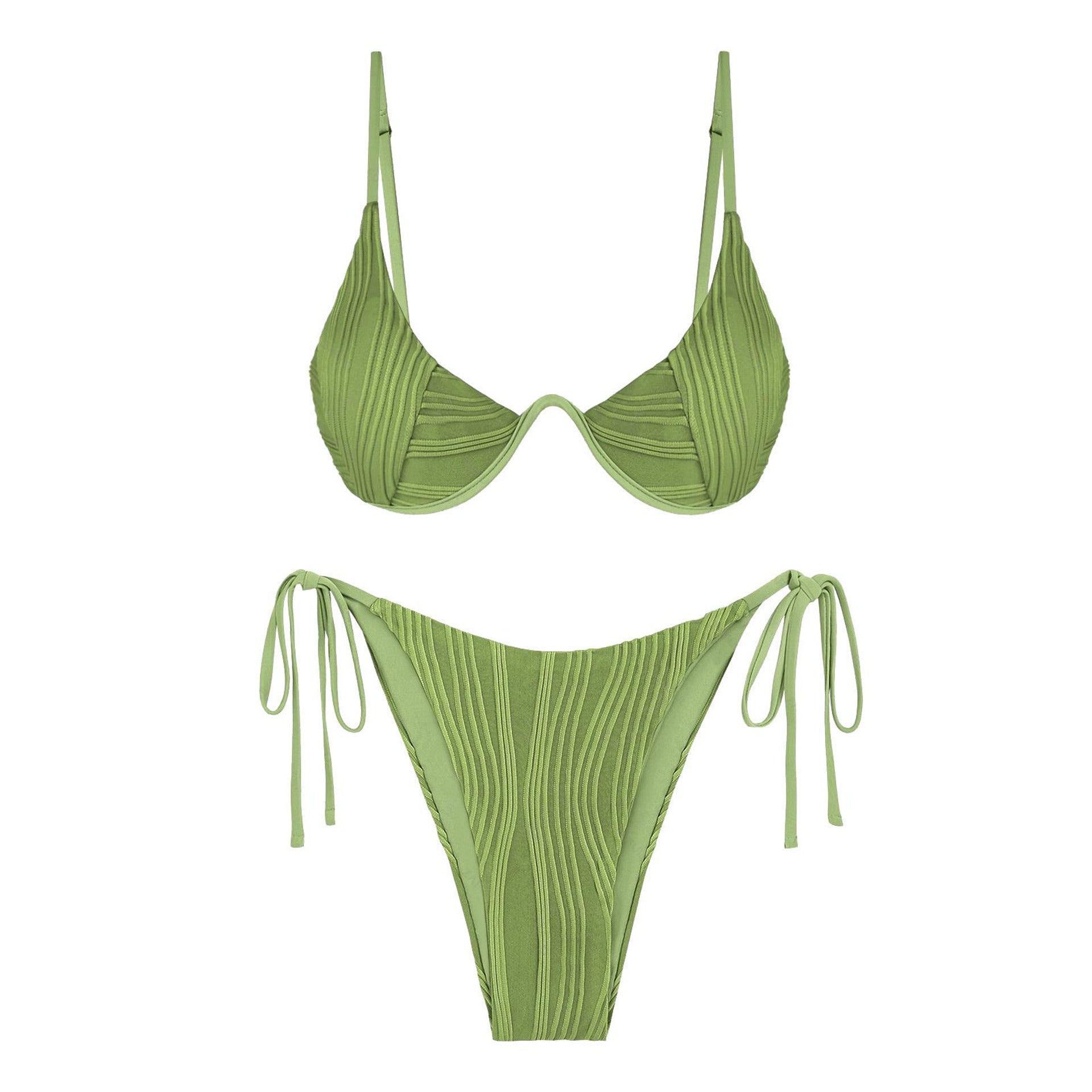 ZAFUL Two-piece underwire swimsuit, multicolor