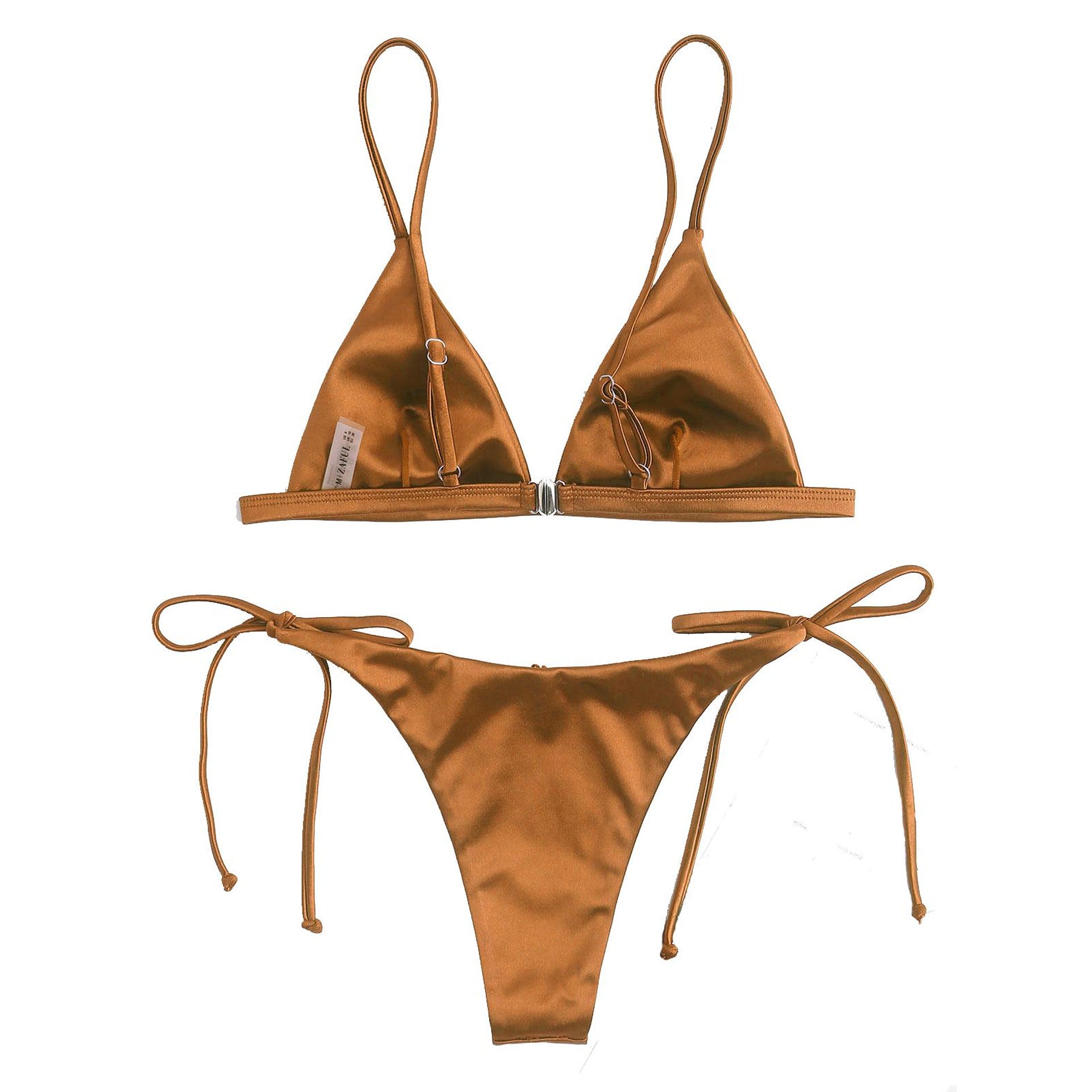 Zaful Classic Two-Piece Swimsuit, Satin