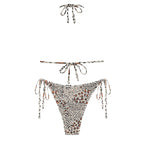 Zaful Triangle High Waist Swimsuit, Multicolor